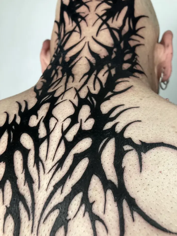 Crane Neotribal — Neotribal tattoo by Nillattt, photo 1