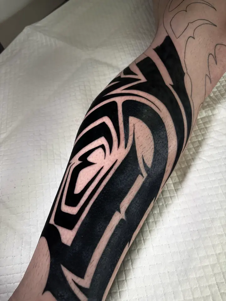 Neotribal Leg — Neotribal tattoo by Nillattt, photo 1